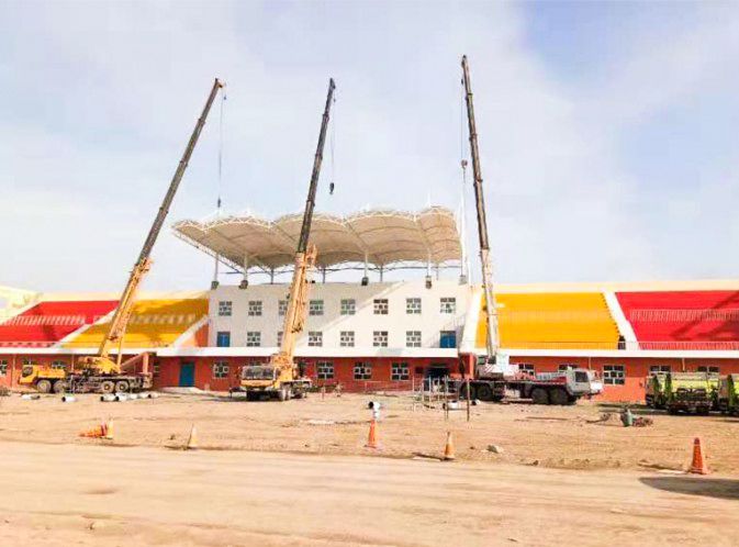 青海省湟中县中学膜结构看台